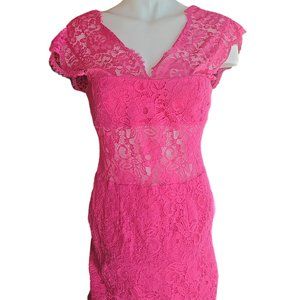 BCBG PINK HOT PINK DRESS